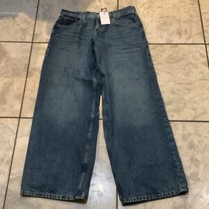 Motel Rocks Relaxed Fit Blue Jeans